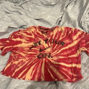 nike tie dye crop top